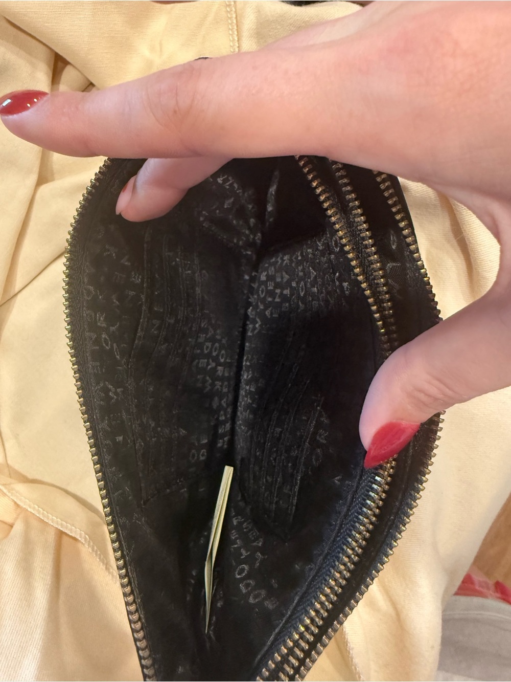 kate spade Black Leather Double-Zip Wristlet with Gold Hardware - Picture 5 of 6